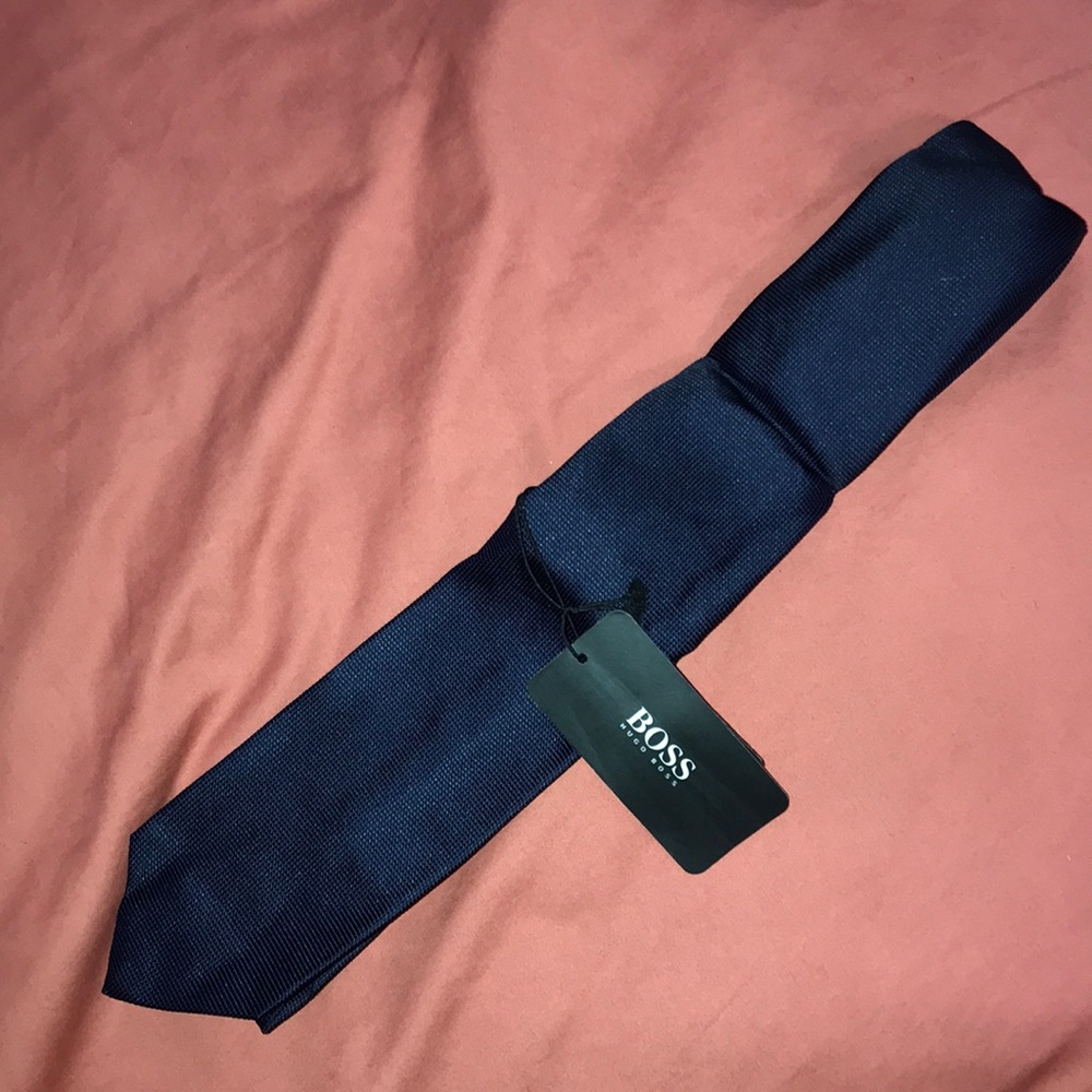 Hugo Boss Navy Blue Tie